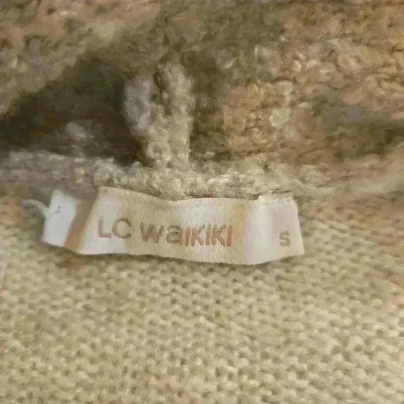 LC Waikiki Womens Long Sleeve Long Open Cardigan Taupe Size Small - Picture 7 of 11